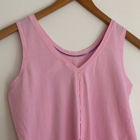 Ivivva (by lululemon) Cotton Tank Top Back Slit Light Pink Sz14 - Picture 5 of 12